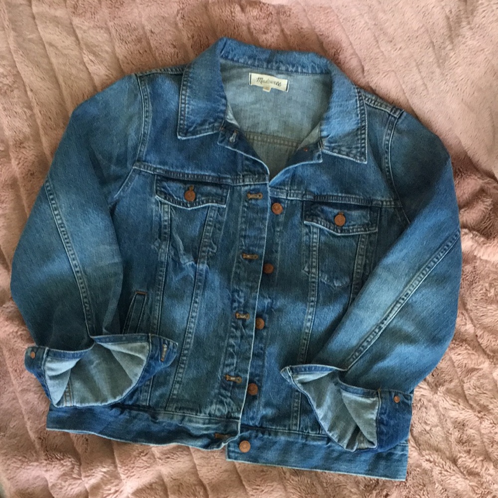 Madewell medium blue jean jacket